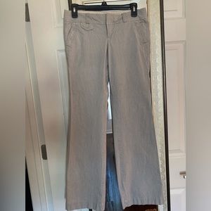 American Eagle Outfitters Blue Pinstriped Casual Dress Pants